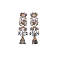 Earrings Ayala Bar Woman Shivering Moonlight in Metal Alloy Cristallo C2280
